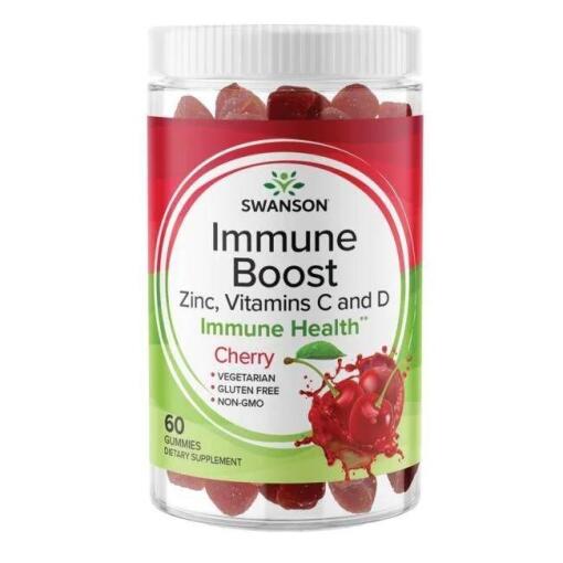 SWANSON Immune Boost smak winiowy 60 gumisiów